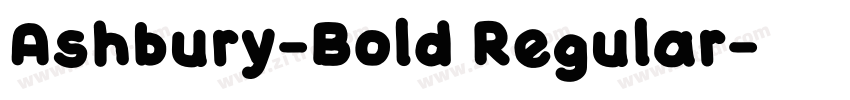 Ashbury-Bold Regular字体转换